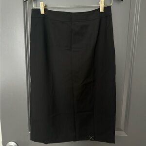 NWOT Canvas by Lands’ End Black Pencil Skirt Size:10